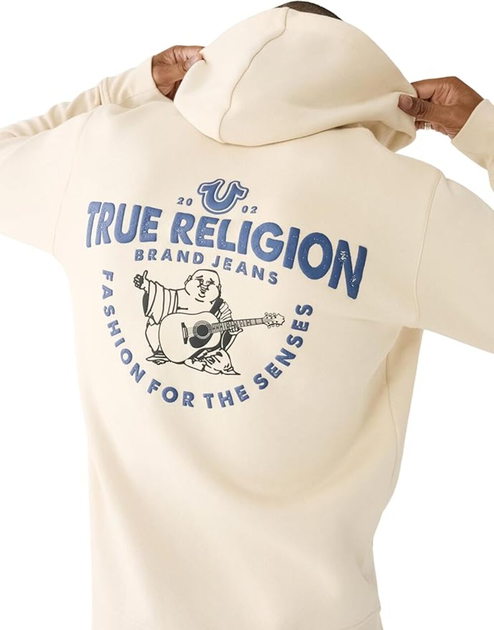 New True Religion Buddha Core Full Zip Fleece Hoodie Jacket Large MSRP $119